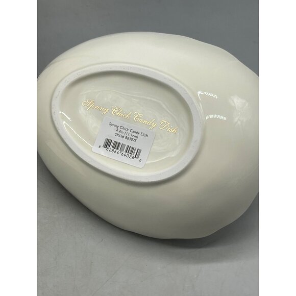 Lenox American design Soring Chick Candy Dish 4x4" yellow gold floral READ NEW - Picture 6 of 8